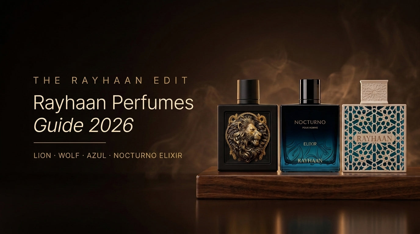 Rayhaan Perfumes Guide 2026: Lion, Wolf, Azul, Nocturno Elixir & More