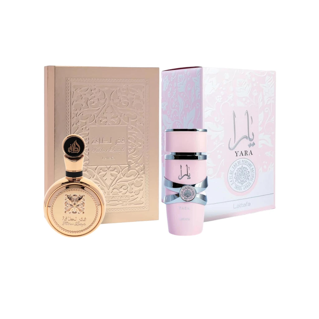 Lattafa Perfumes Yara 3.4oz 100ml & Fakhar Extrait 3.4oz 100ml