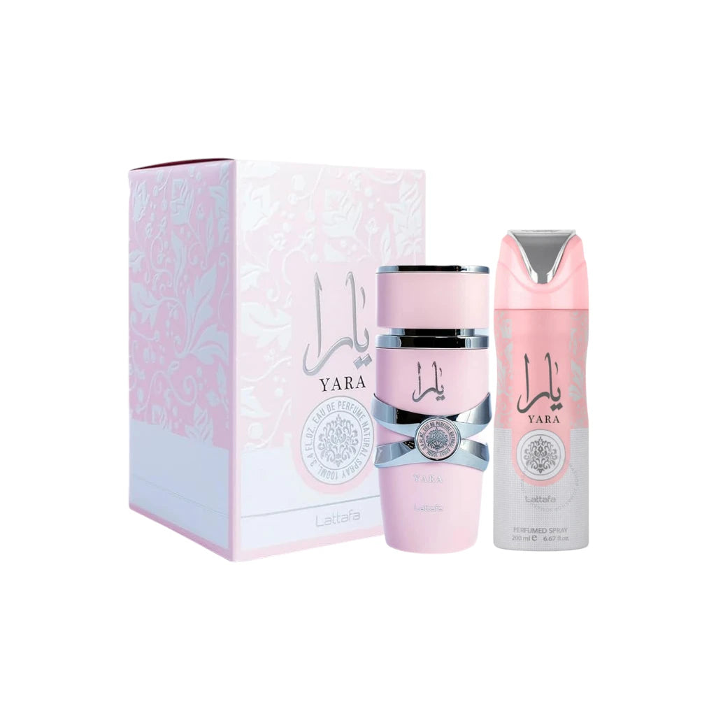 Lattafa Perfumes Yara 3.4oz 100ml & Yara Deodorant 6.67oz 200ml