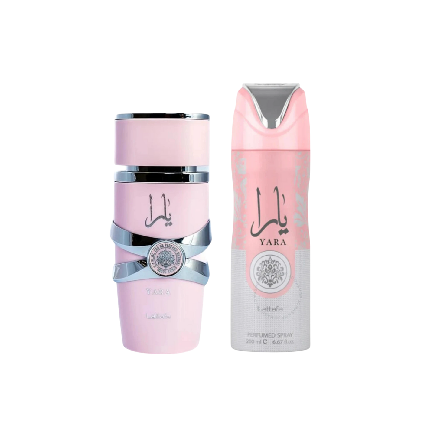 Lattafa Perfumes Yara 3.4oz 100ml & Yara Deodorant 6.67oz 200ml