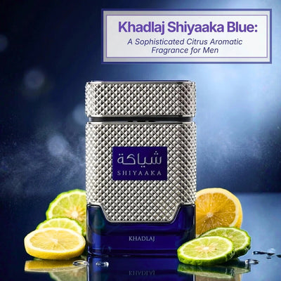 Khadlaj Shiyaaka Blue – A Citrus Aromatic Fragrance for Men - Palette 21