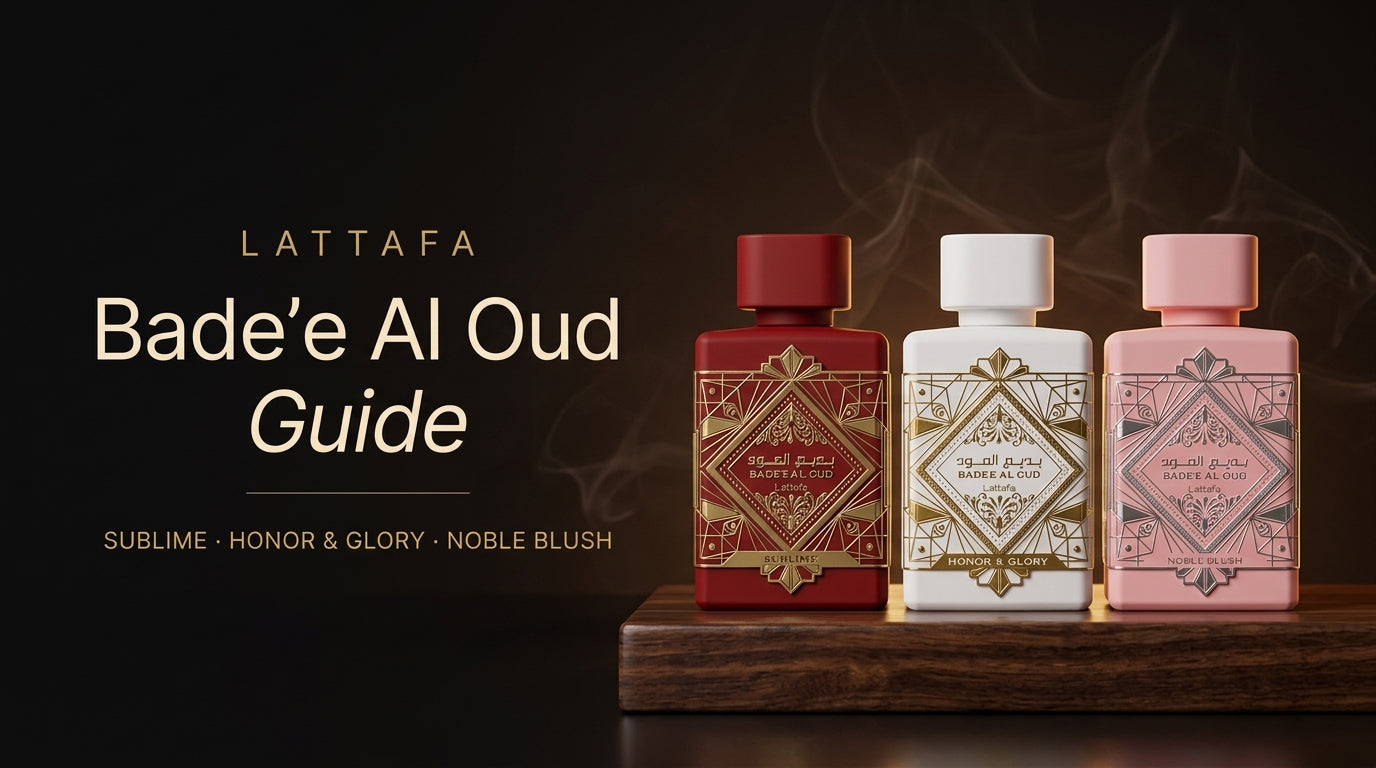 Lattafa Bade'e Al Oud Guide: Sublime vs Honor & Glory vs Noble Blush