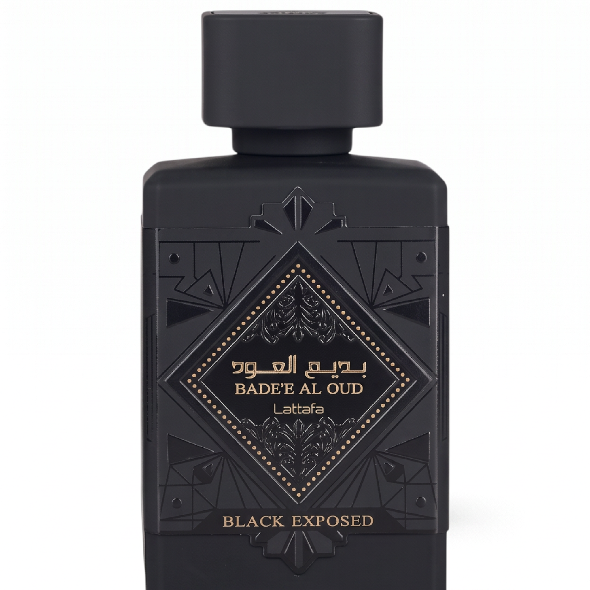 Lattafa Badee Al Oud Black Exposed