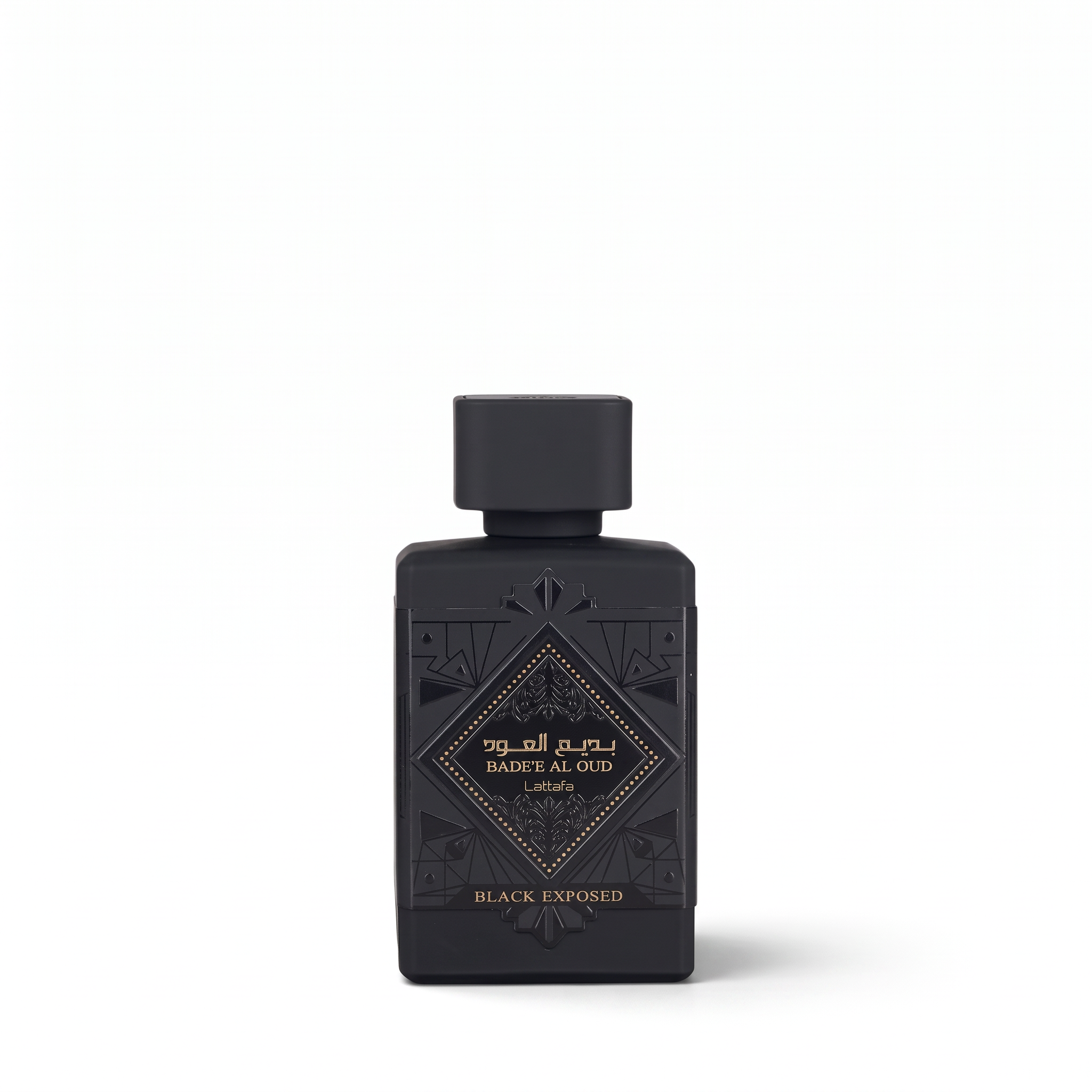 Lattafa Badee Al Oud Black Exposed