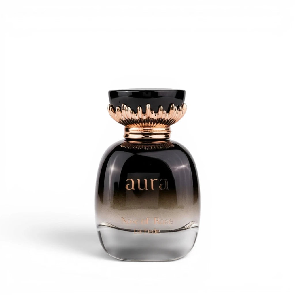 Khadlaj La Fede Aura Kiss of Rose EDP bottle 