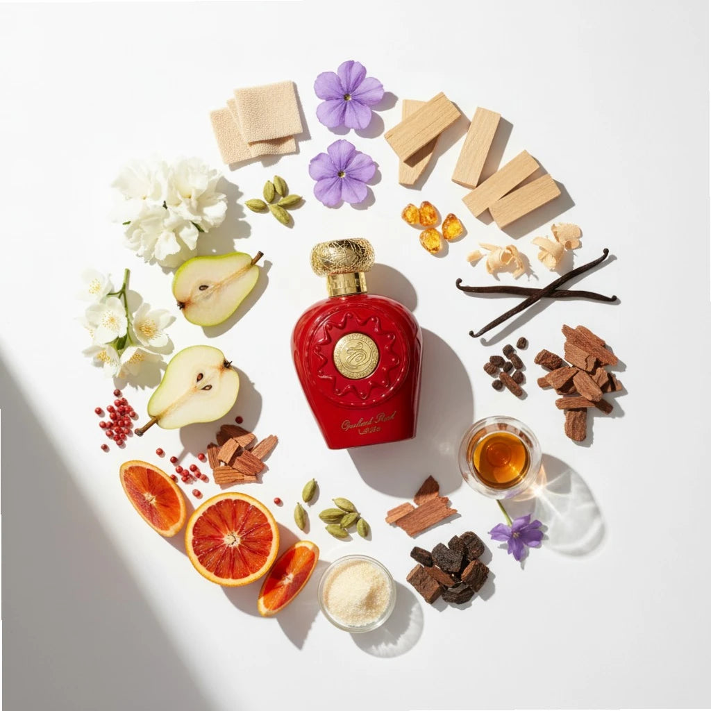 Lattafa Opulent Red Notes