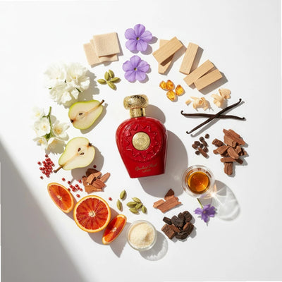 Lattafa Opulent Red Notes