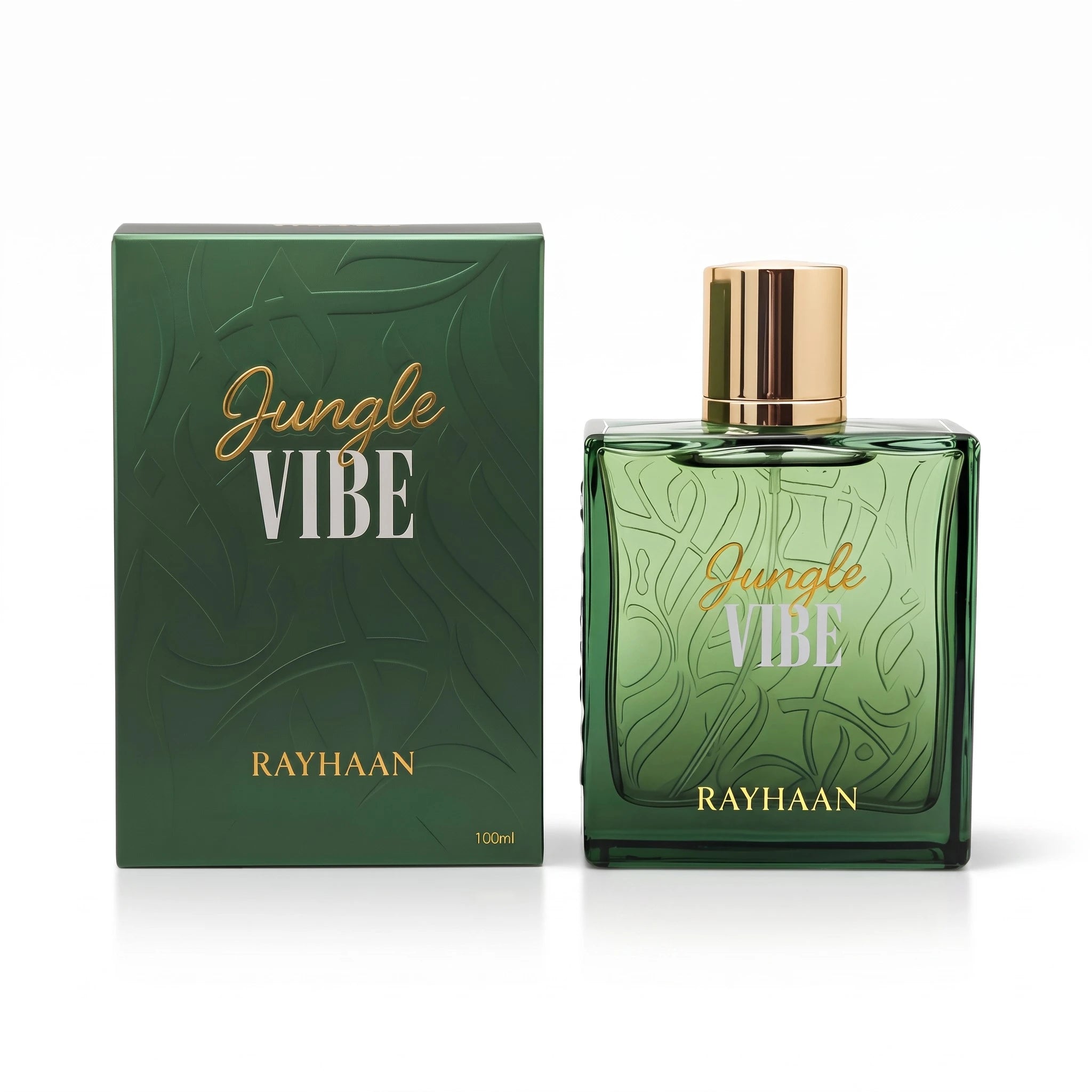 Rayhaan Jungle Vibe 100ml perfume bottle with its box set