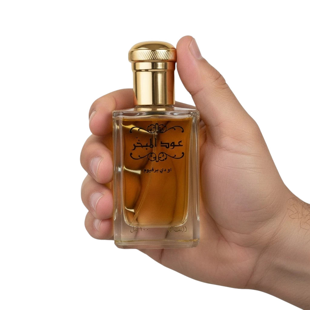 Rasasi Oud Al Mubakhar in Hand