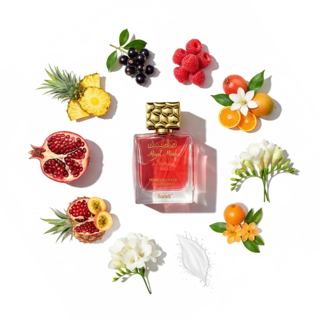 Surrati Royal Musk Pomegranate Raspberry Notes