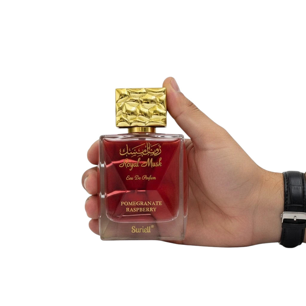 Surrati Royal Musk Pomegranate Raspberry in Hand
