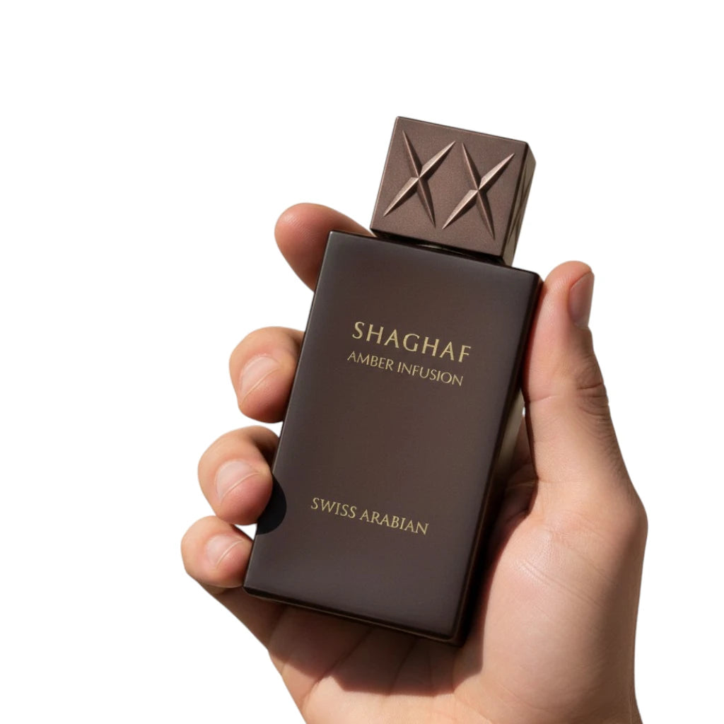 Swiss Arabian Shagaf Amber Infusion in Hand
