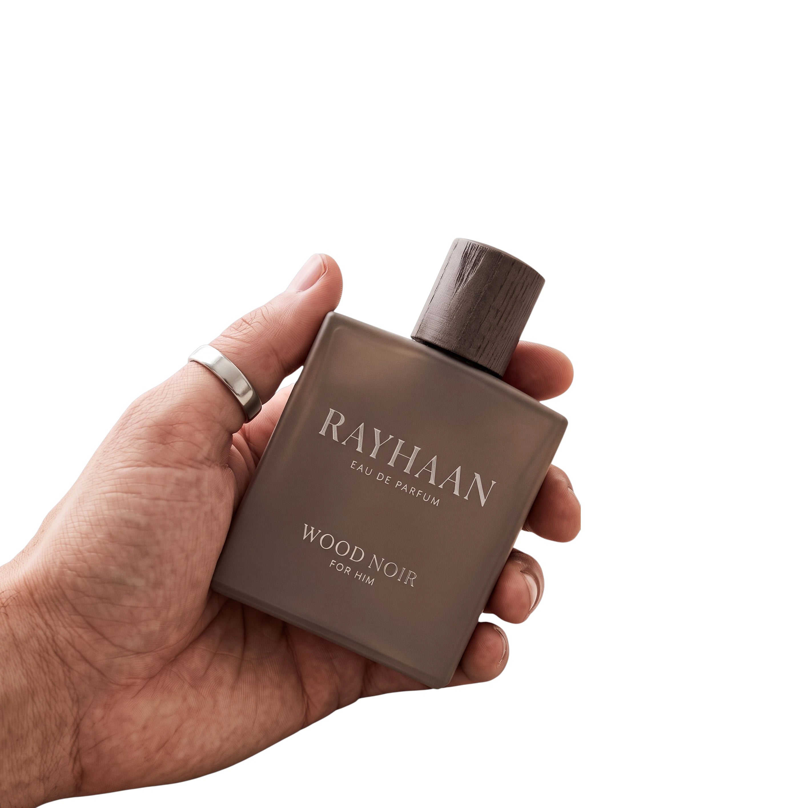 Wood Noir by Rayhaan Oud Perfume for Men 3.4 oz Spray