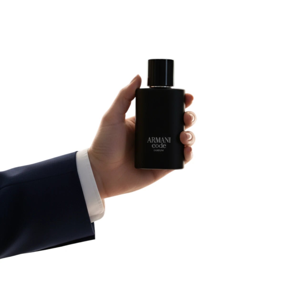 Armani Code Parfum for men long lasting luxury fragrance bottle