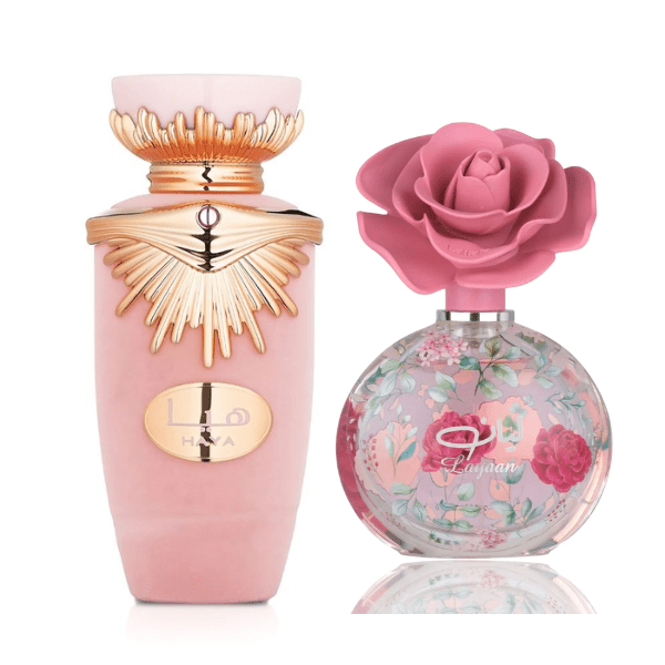 (Bundle) Lattafa Layaan 75ml EDP & Haya Women 100ml EDP Perfume Set