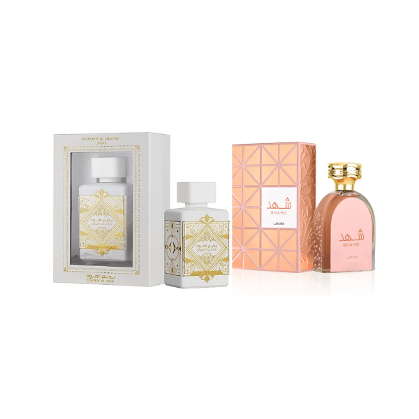 (Bundle) Lattafa Perfumes Badee Al Oud Honor & Glory & Lattafa Perfumes Shahd 100ml