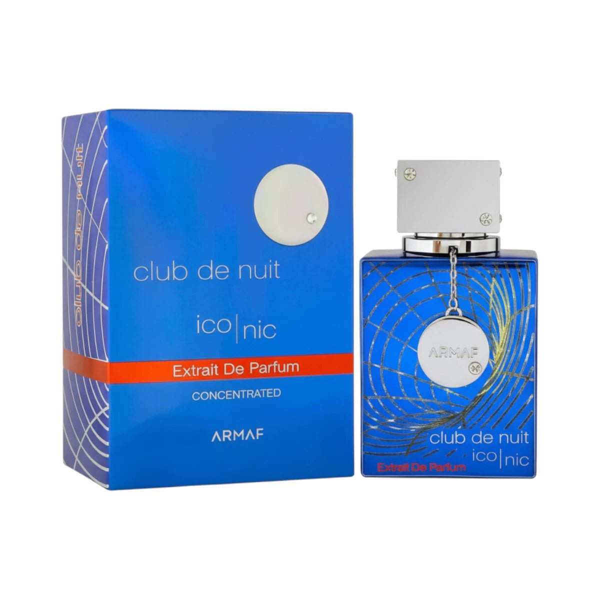 Club De Nuit Iconic Extrait de Parfum packaging and Bottle by Arma
