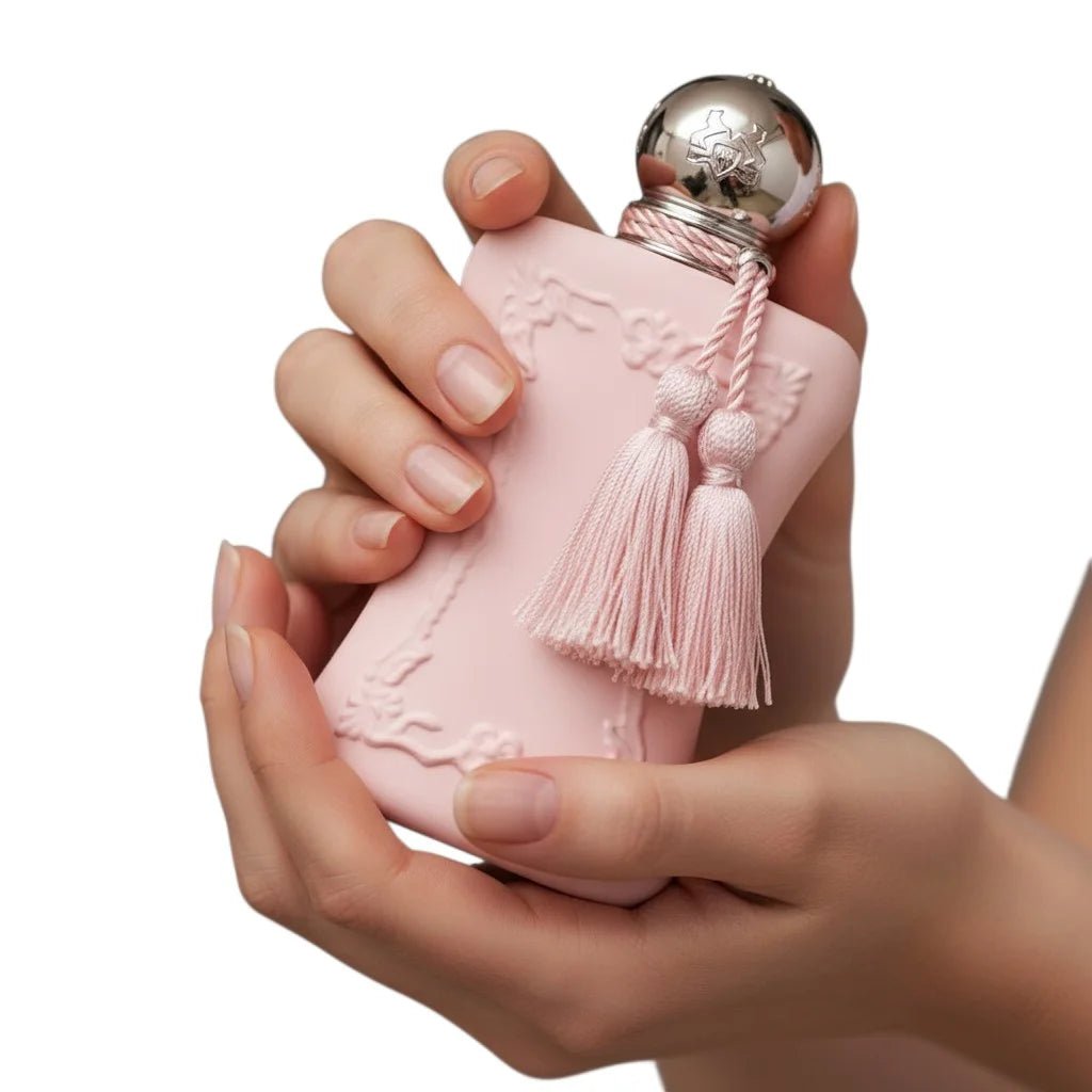 delina-perfume in Hand