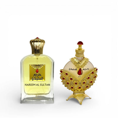 Hareem Al Sultan Gold Bundle 2.5 oz Spray and 1.18 oz perfume oil