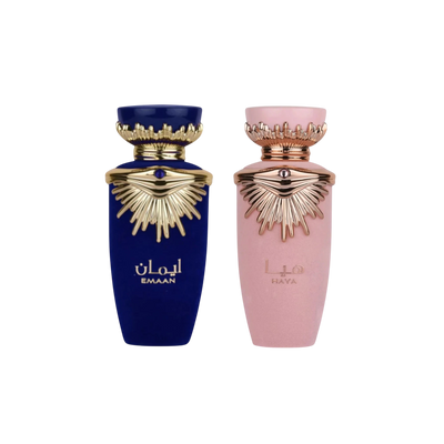 Lattafa Perfumes Emaan 3.4oz 100ml & Haya 3.4oz 100ml