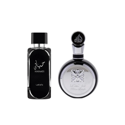 Lattafa Perfumes Fakhar for Men 3.4oz 100ml & Hayaati 3.4oz 100ml