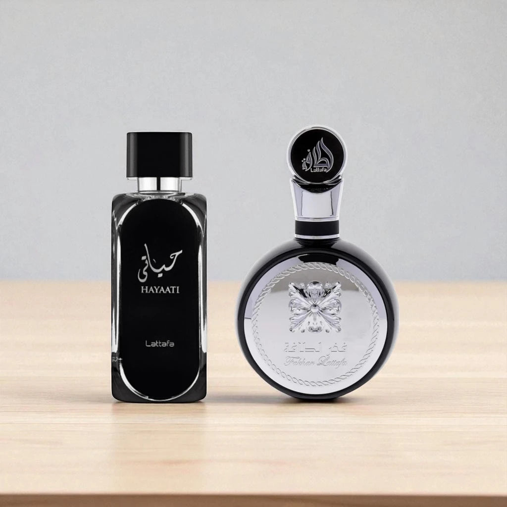 Lattafa Perfumes Fakhar for Men 3.4oz 100ml & Hayaati 3.4oz 100ml