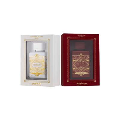 Lattafa Perfumes Bade'e Al Oud Honor & Glory 3.4oz 100ml & Bade'e Al Oud Sublime 3.4oz 100ml