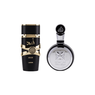 Lattafa Perfumes Asad 3.4oz 100ml & Fakhar Men 3.4oz 100ml