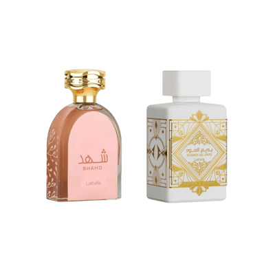 Lattafa Perfumes Bade'e Al Oud Honor & Glory 3.4oz 100ml & Shahd 3.4oz 100ml