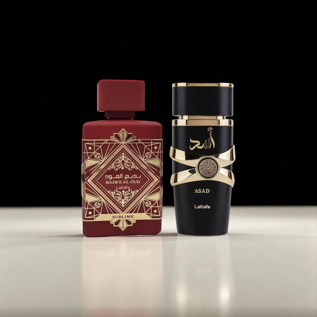 Lattafa Perfumes Bade'e Al Oud Sublime 3.4oz 100ml & Asad 3.4oz 100ml