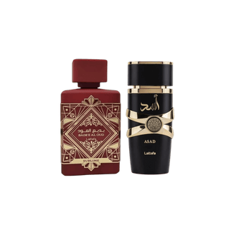 Lattafa Perfumes Bade'e Al Oud Sublime 3.4oz 100ml & Asad 3.4oz 100ml