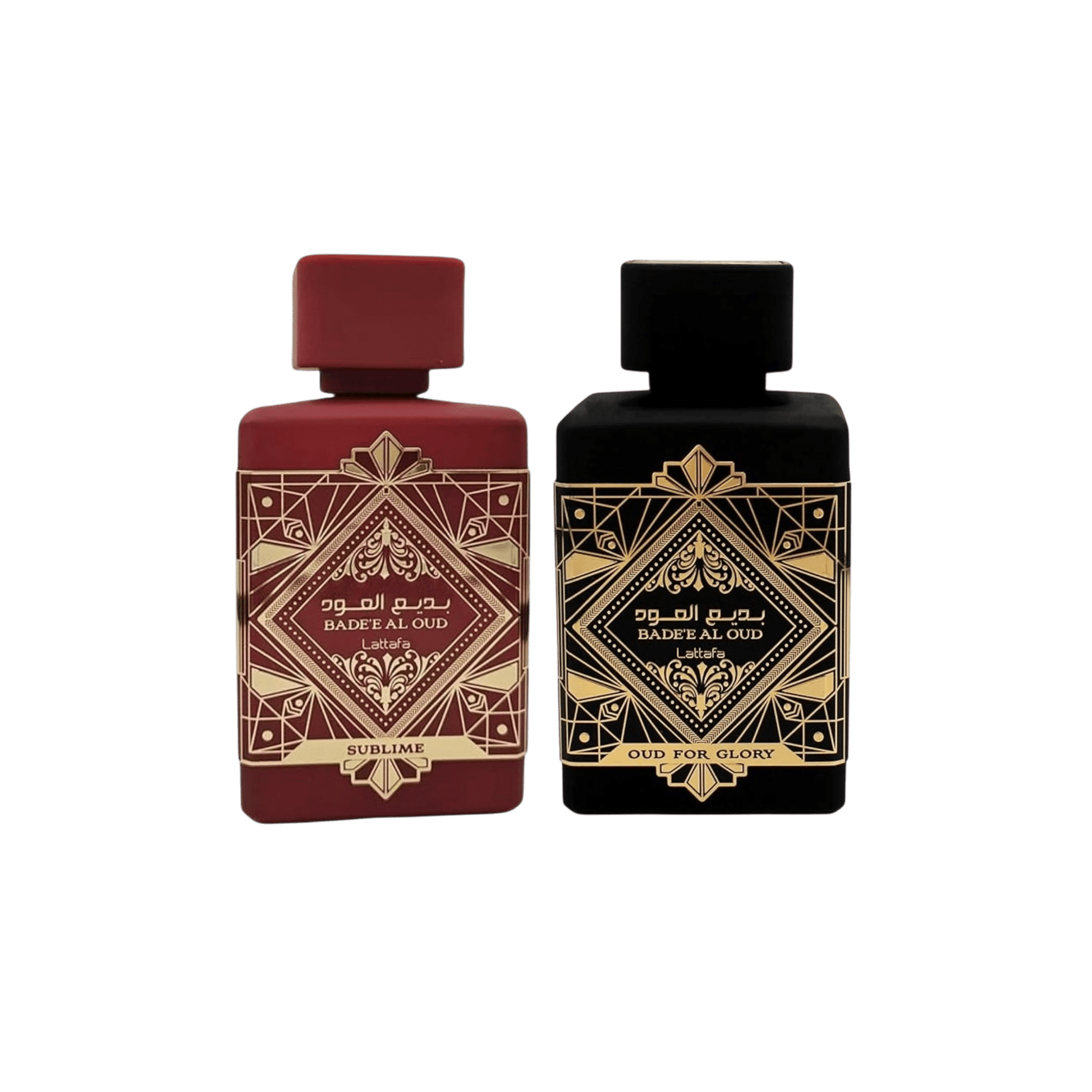 Lattafa Perfumes Bade'e Al Oud Sublime 3.4oz 100ml & Oud for Glory 3.4oz 100ml