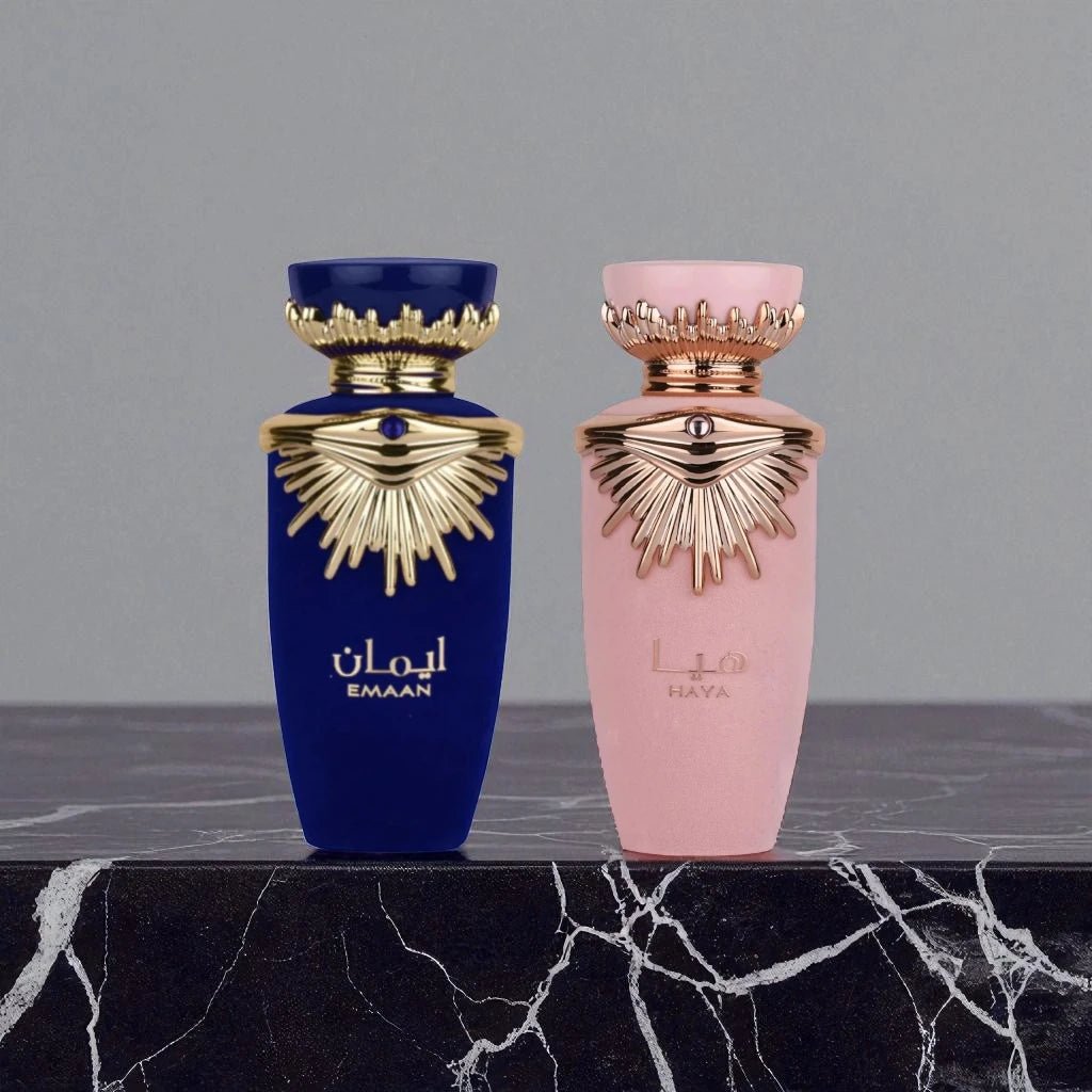 Lattafa Perfumes Emaan 3.4oz 100ml & Haya 3.4oz 100ml