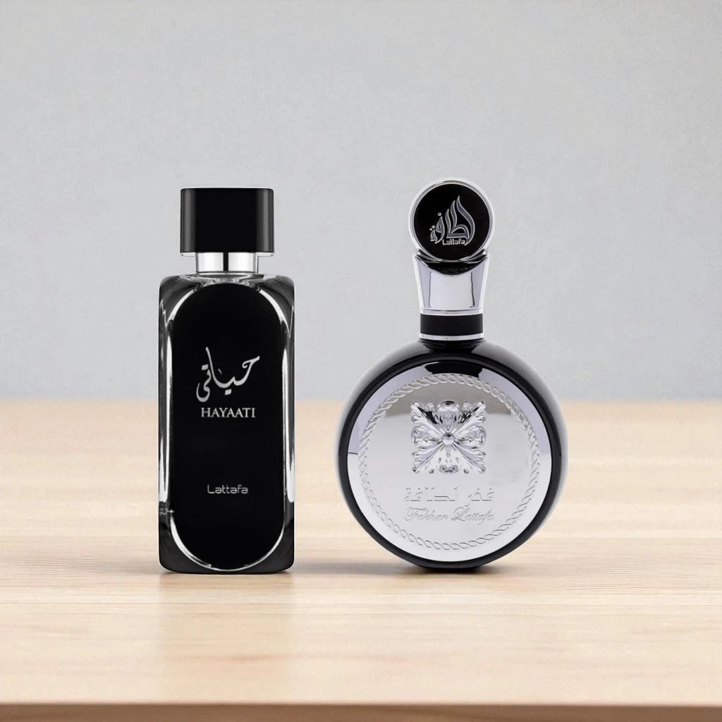 Lattafa Perfumes Fakhar for Men 3.4oz 100ml & Hayaati 3.4oz 100ml