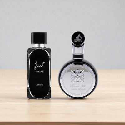 Lattafa Perfumes Fakhar for Men 3.4oz 100ml & Hayaati 3.4oz 100ml
