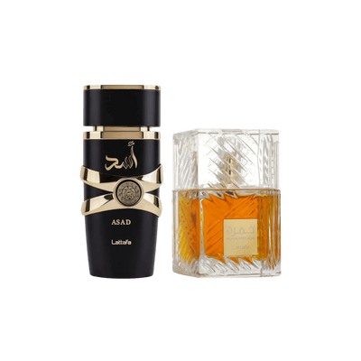 Lattafa Perfumes Khamrah 3.4oz 100ml & Asad 3.4oz 100ml