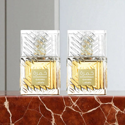 Lattafa Perfumes Khamrah Qahwa 3.4oz 100ml & Khamrah Qahwa 3.4oz 100ml