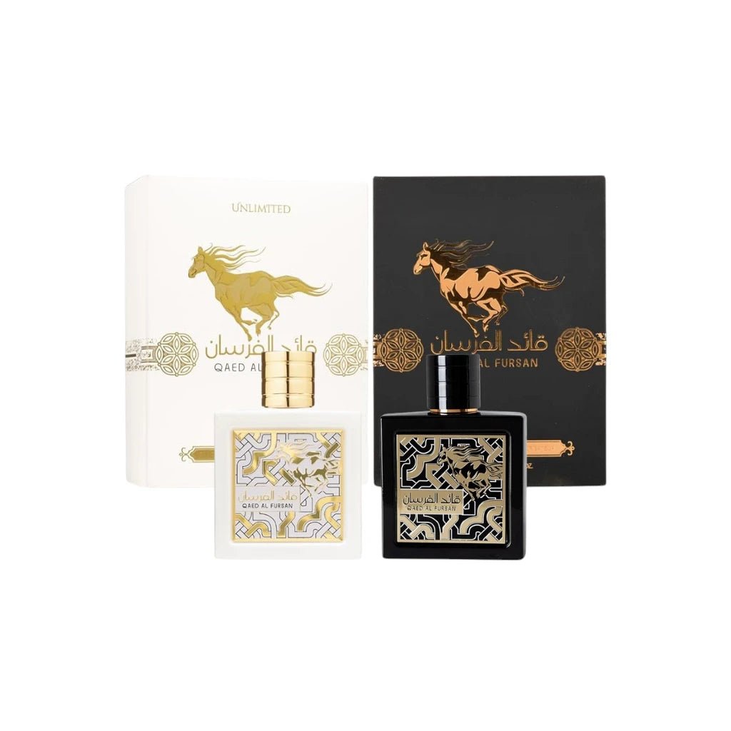 Lattafa Perfumes Qaed Al Fursan Unlimited 3.4oz 100ml & Qaed Al Fursan for Everyone 3.4oz 100ml
