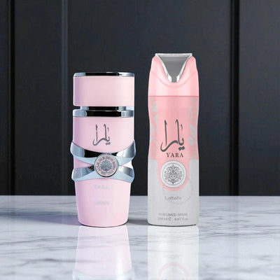 Lattafa Perfumes Yara 3.4oz 100ml & Yara Deodorant 6.67oz 200ml