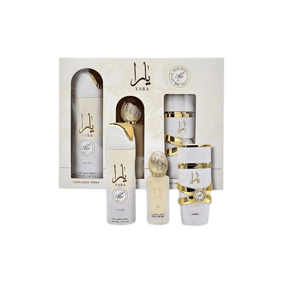 Lattafa Perfumes Yara Moi 3.4oz 100ml & Body Spray 6.8oz 200ml & Hair Mist 50ml 1.7oz 3pc Gift Set