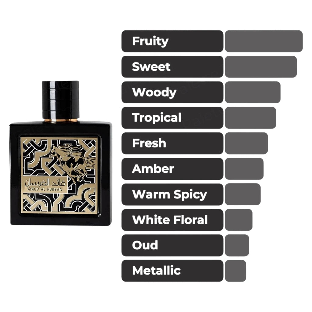 Lattafa Perfumes Qaed Al Fursan for Everyone 3.4oz 100ml