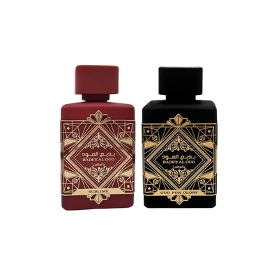 Lattafa Perfumes Bade'e Al Oud Sublime 3.4oz 100ml & Oud for Glory 3.4oz 100ml
