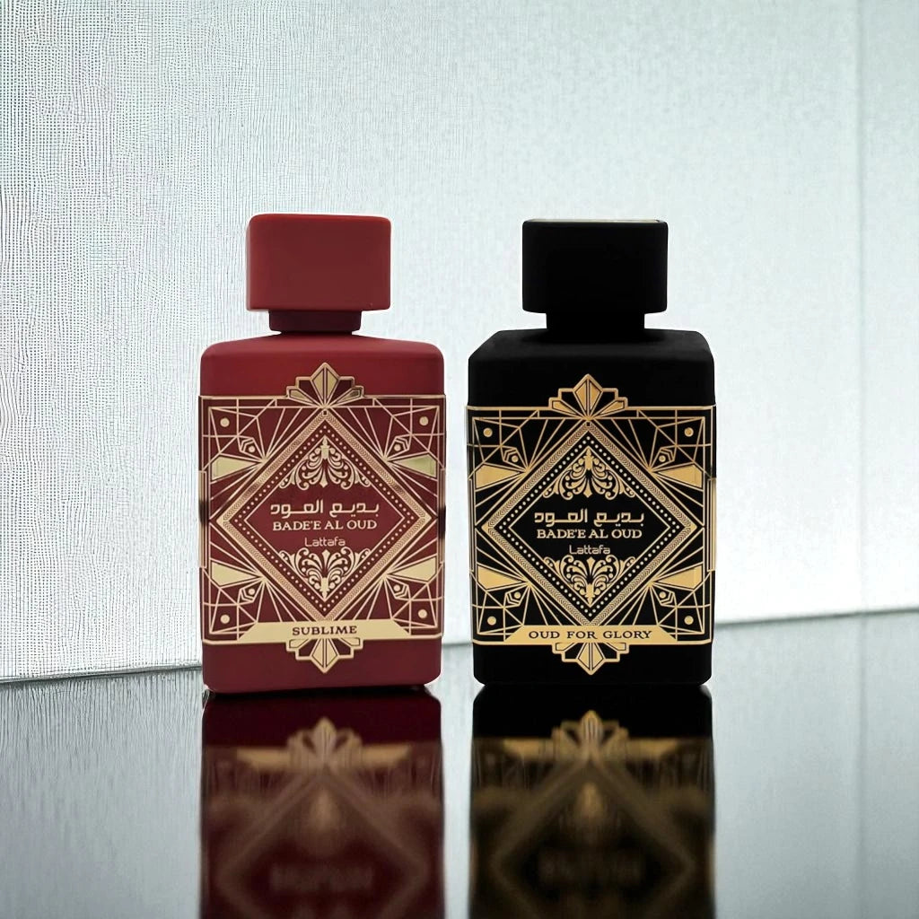 Lattafa Perfumes Bade'e Al Oud Sublime 3.4oz 100ml & Oud for Glory 3.4oz 100ml