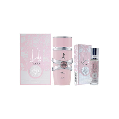 Lattafa Perfumes Yara 3.4oz 100ml & Yara Roll-on 10ml