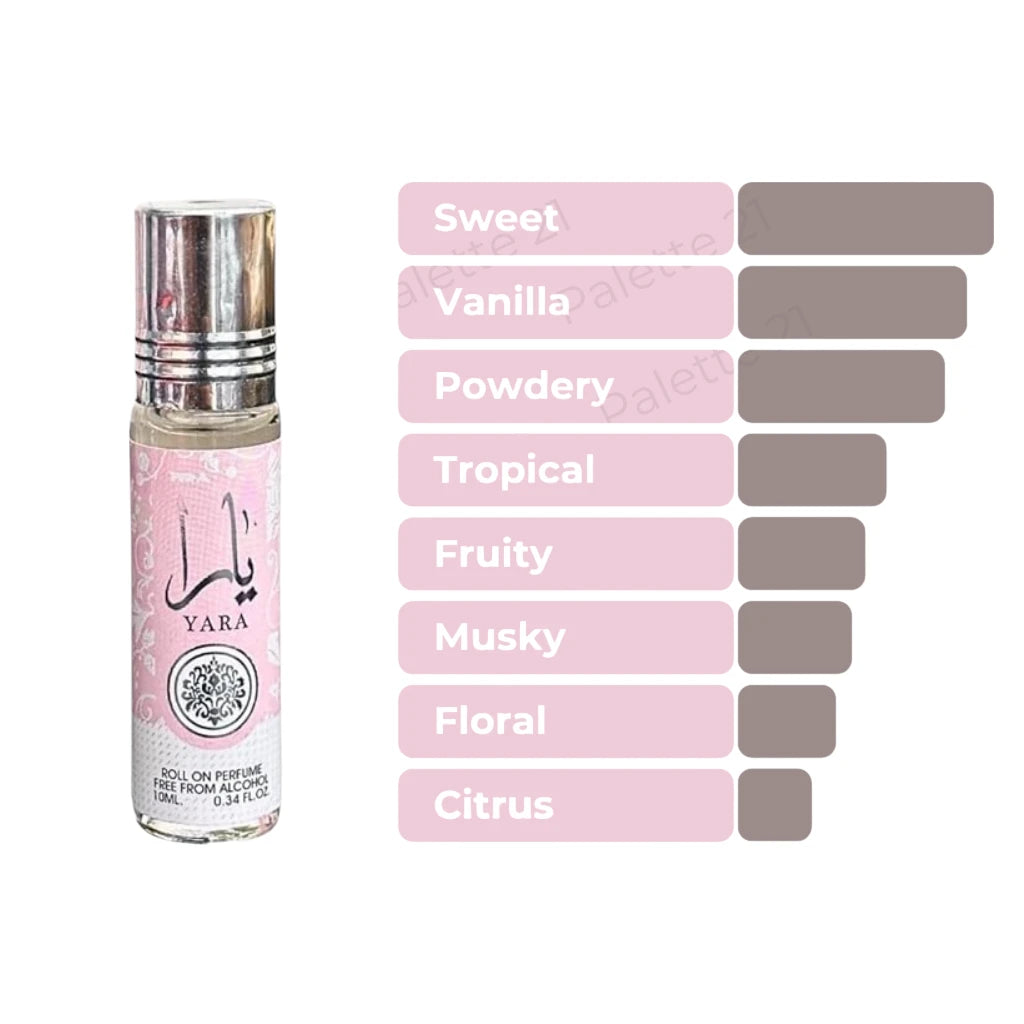 Ard Al Zaafaran Yara Roll On 3-Pack 1.02oz 30ml
