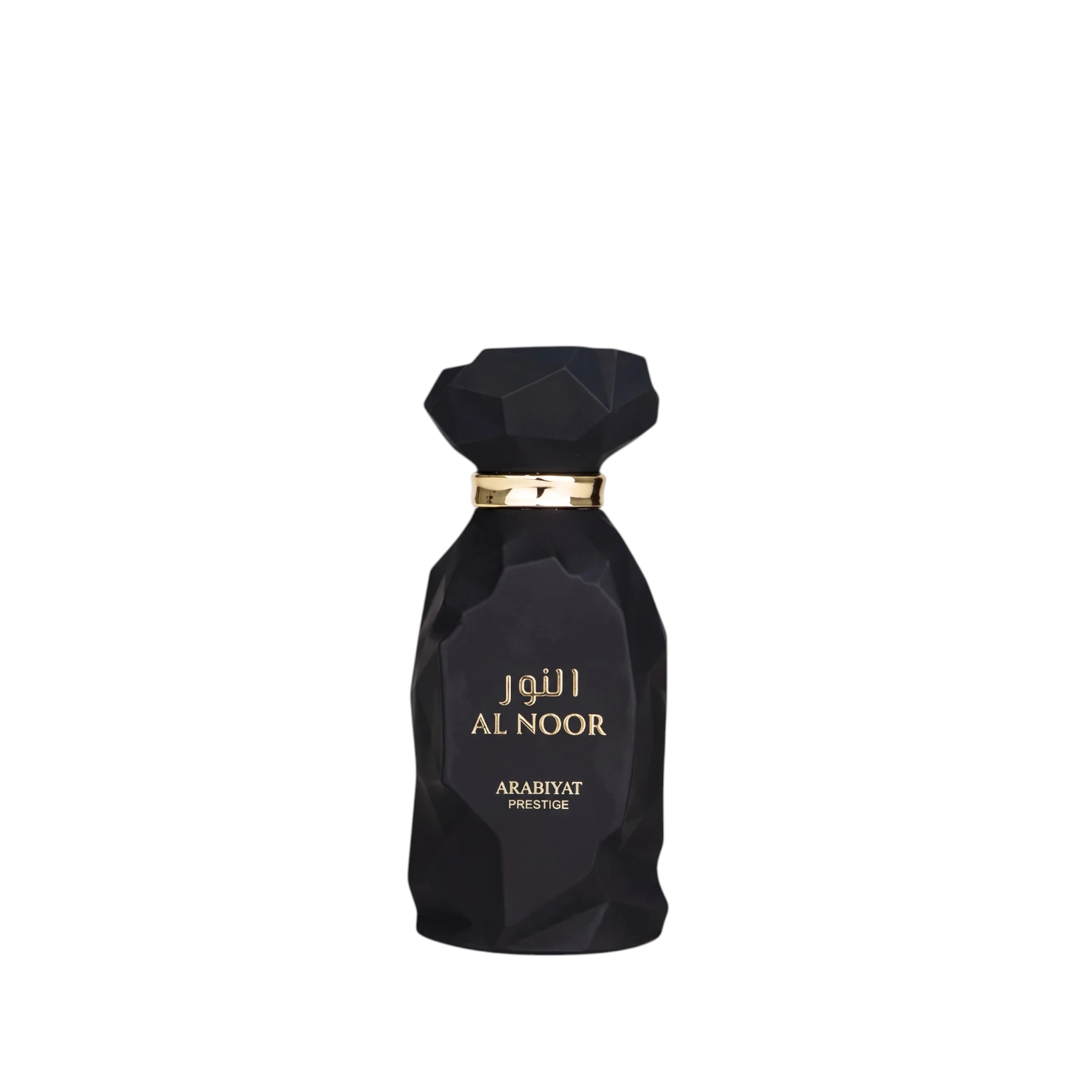 Palette 21 ARABIYAT PRESTIGE Al Noor unisex Eau de Parfum in a multifaceted black bottle with gold accents