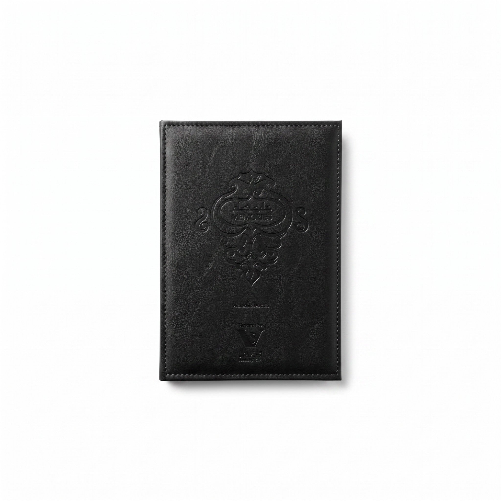 Palette 21 Arabian Oud Majestic Woody Intense fragrance box in black leather with embossed ornate logo details.