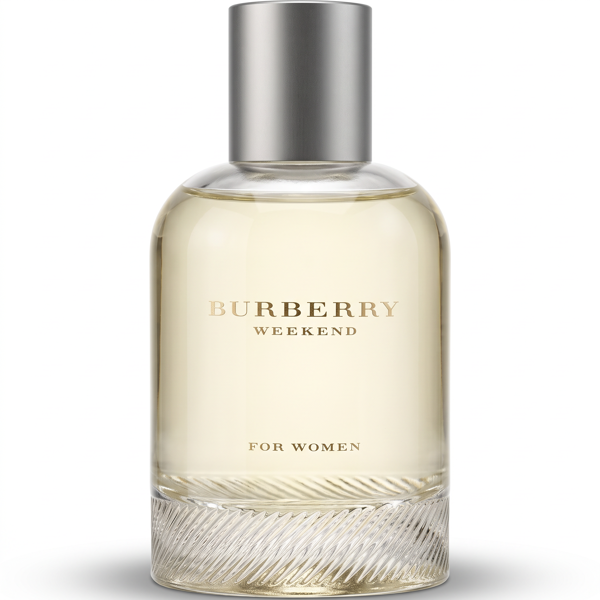 Palette 21 Burberry Weekend for Women 1.7 oz eau de parfum spray in a clear glass bottle with a silver cap