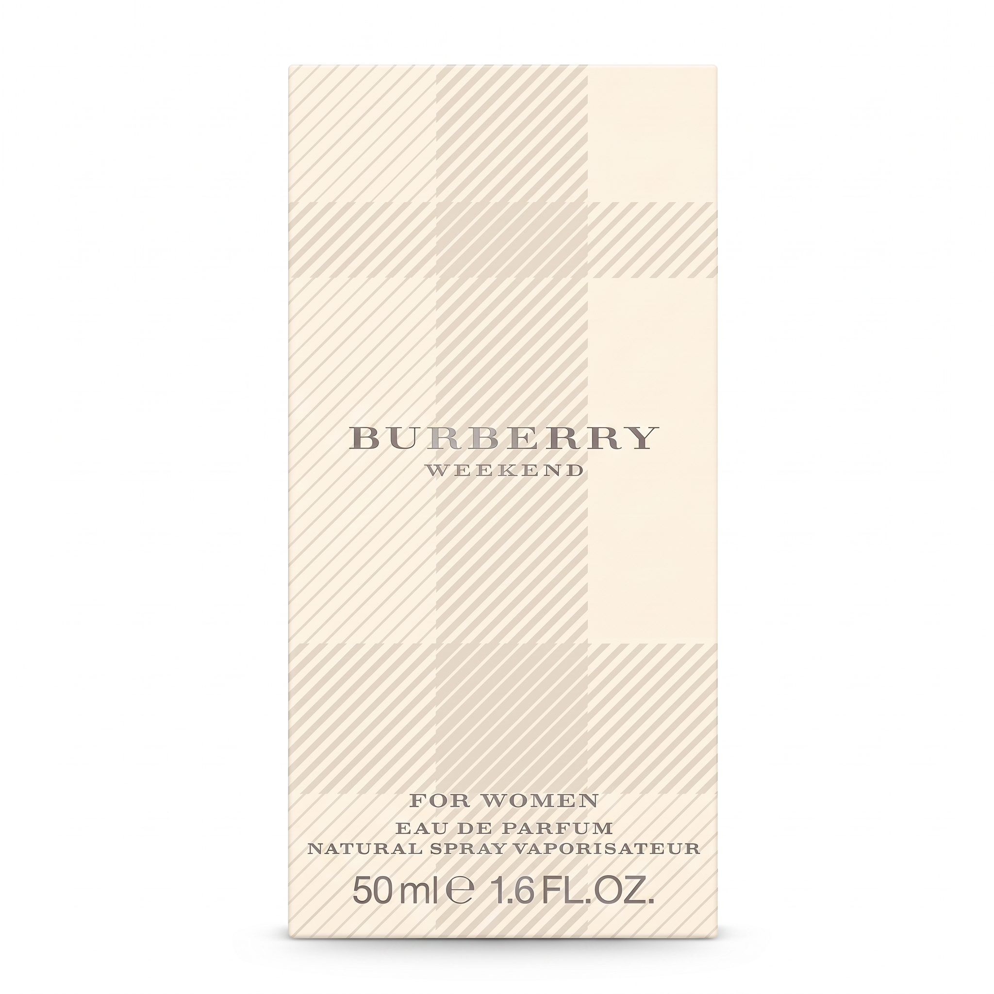 Palette 21 Burberry Weekend for Women Eau de Parfum 50ml spray bottle in signature beige check patterned box