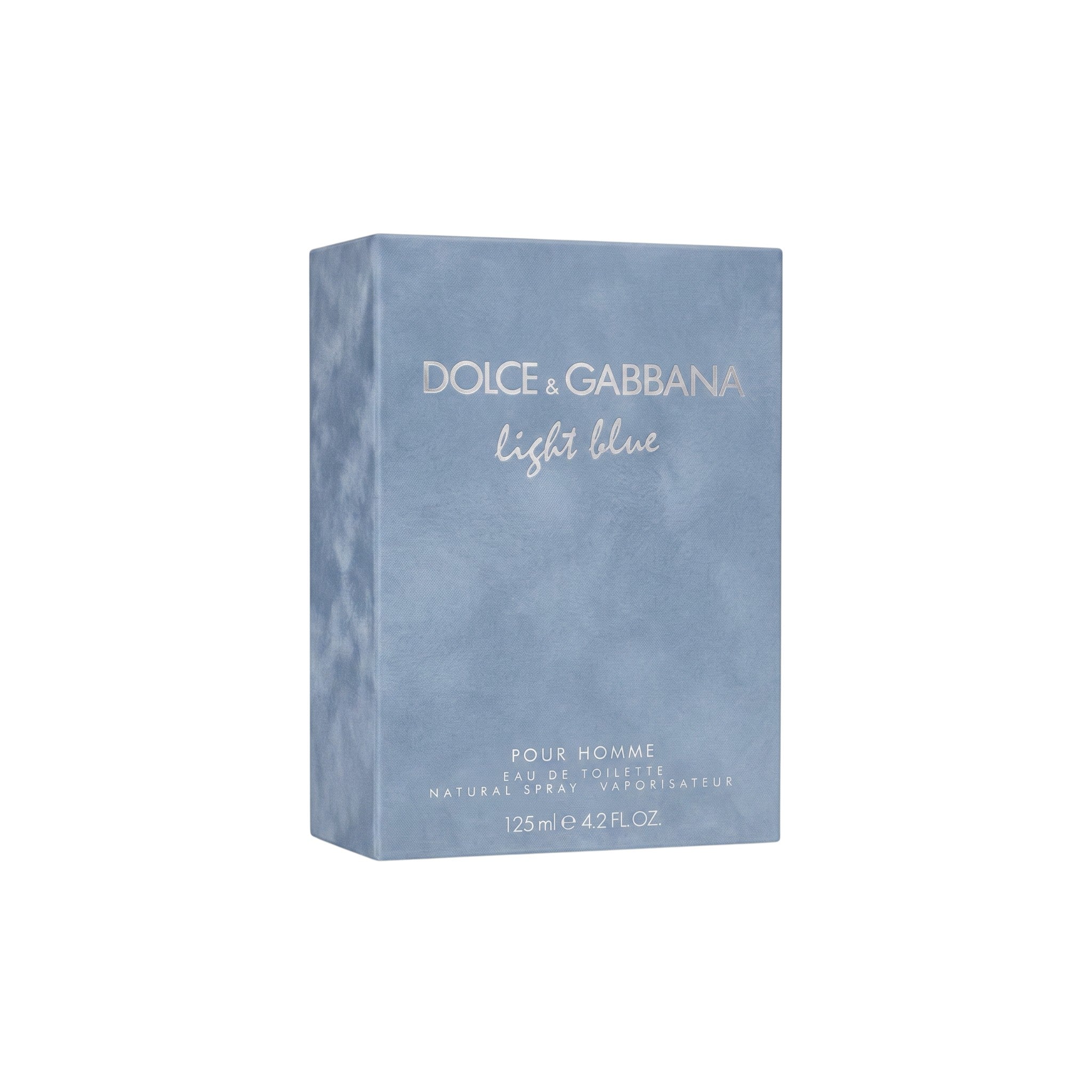 Palette 21 Dolce & Gabbana Light Blue pour Homme eau de toilette 125ml fragrance box in a soft light blue finish